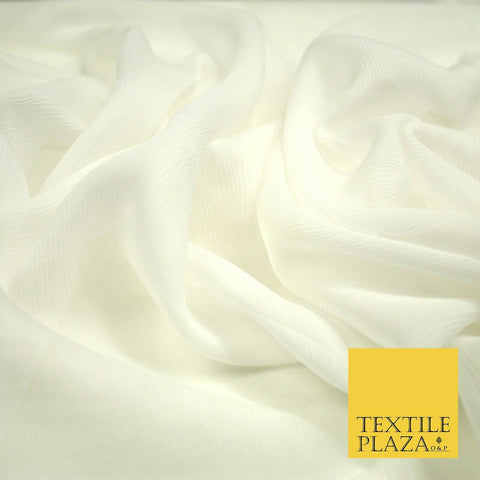 Luxury WHITE Plain 100% SILK CHIFFON Sheer Fabric Bridal Dress Gown Scarves 4665