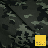 Dark Green Flecktarn Camouflage Cotton Twill Fabric Army Military Material 4004