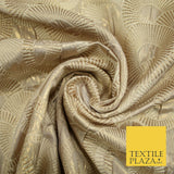 Luxury Falling Rings Metallic Textured Creased Brocade Fabric 54" Wide 5 COLOURS