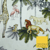 LION KING Simba Mufasa Jungle Animals Digital Print 100% Cotton Fabric 59" 5505