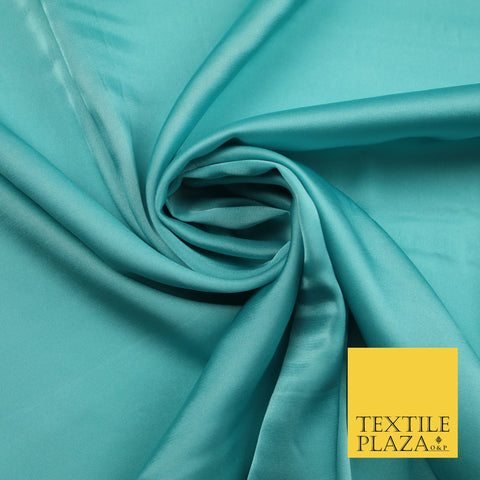 Aquamarine Fine Silky Smooth Liquid Sateen Satin Dress Fabric Drape Lining Material 7888