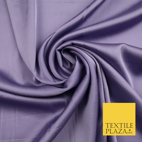 Dark Lilac Lavender Fine Silky Smooth Liquid Sateen Satin Dress Fabric Drape Lining Material 7858