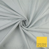 High Quality White Grey Check Gingham Faux Silk Taffeta Dress Fabric 57" 9642