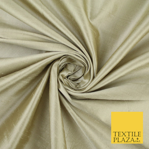 HESSIAN GOLD Luxury 100% PURE Plain Dupion Raw Silk Handloom Dress Fabric 8460