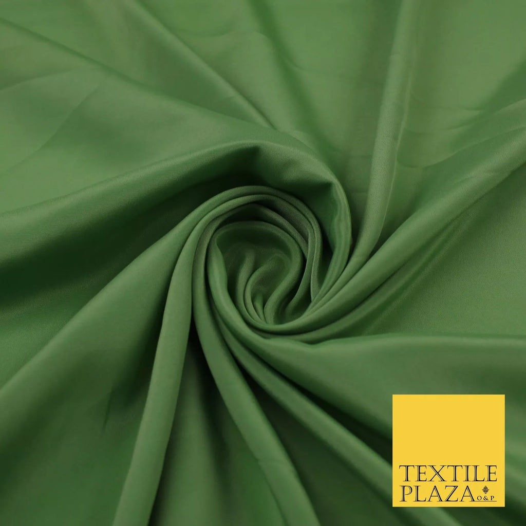 LIGHT GREEN Plain Dyed Silky French Crepe de Chine Fabric Material Dress 44" 9053