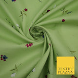 JOHN KALDOR FABRICMAKER Small Flower Pure Cotton Print Fabric Summer Dress Craft