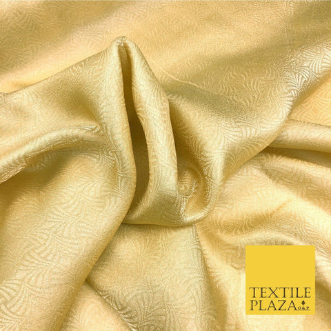 Premium Gold Fancy Waves Shimmer Jacquard Fabric Dress Material 45" NC666
