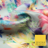 Luxury 3D Multicolour Floral Digital Printed Dual Organza Organdi Fabric 5038
