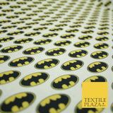 BATMAN Badge Logo Digital Printed 100% Cotton Fabric Superhero DC Comics 60"4754