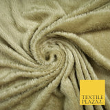 4 COLOURS Premium Super Soft Cuddle Fur Short Pile Fluffy Fabric Blanket Teddy