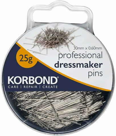 KORBOND 25g Professional Dressmaker Pins with Case Extra Fine Sewing 190009