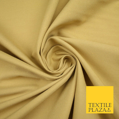 PANAMA CAMEL GOLD Cotton Fabric Cushion Backing Upholstery Uniform Work 58" 7201