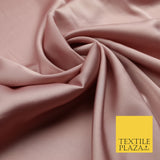 Light Dusty Pink Fine Silky Smooth Liquid Sateen Satin Dress Fabric Drape Lining Material 7840