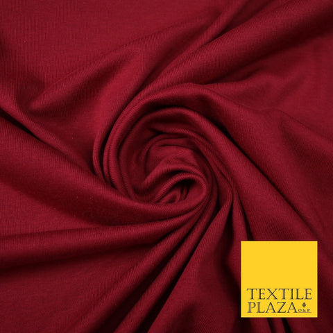 LIGHT MAROON RED Plain Cotton Jersey Fabric Stretch Knit Dress Fabric 60"   7440