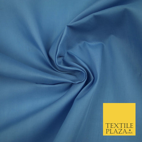 CHAMBRAY DENIM Premium Plain Polycotton Dyed Fabric Dress Craft Material 44" 3534