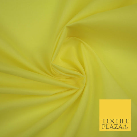 SUNSHINE YELLOW Premium Plain Polycotton Dyed Fabric Dress Craft Material 44" 3538
