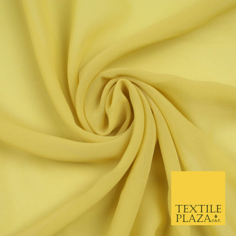 WARM GOLD Premium Plain Dyed Chiffon Fine Soft Georgette Sheer Dress Fabric 5748