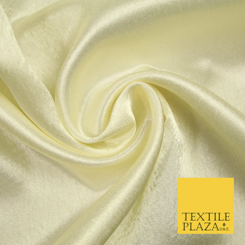 CREAM Plain Solid Crepe Back Satin Fabric Material Dress Bridal 58" 5873