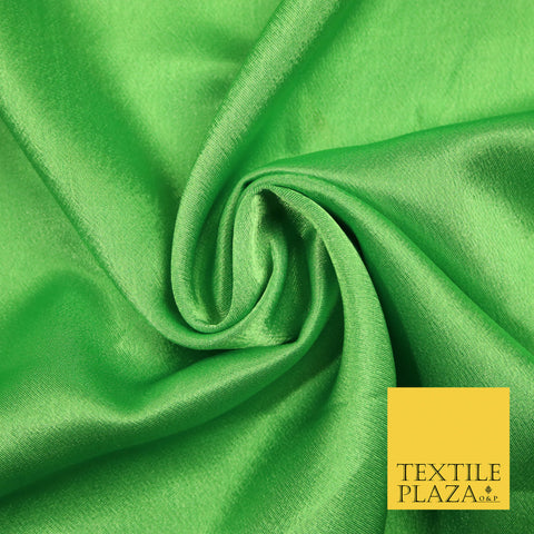 APPLE GREEN Plain Solid Crepe Back Satin Fabric Material Dress Bridal 58" 5925