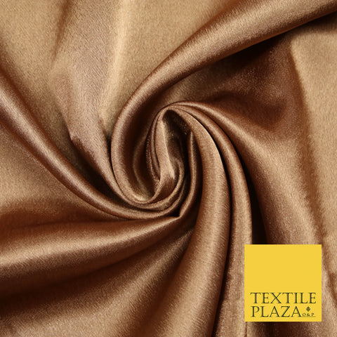 CHESTNUT BROWN Plain Solid Crepe Back Satin Fabric Material Dress Bridal 58" 5931