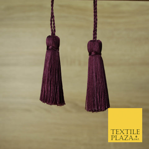 PLUM Luxury Silk Soft Thread Tassels Latkans Cushion Sewing Craft Curtains T141