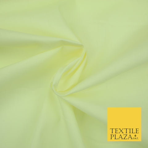 CREAM Premium Plain Polycotton Dyed Fabric Dress Craft Material 44" 3086