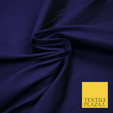 DARK BLUE PURPLE Premium Plain Dyed Faux Matte Silk TAFFETA Dress Fabric Material 3134