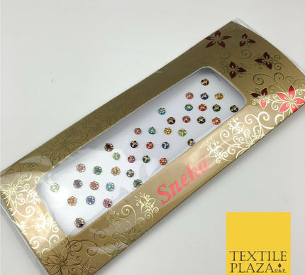 39 Small Fancy Stone Crystal Wedding Round Multi Bindi Body Sticker Tattoo - B8