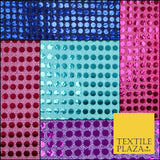 Glitzy 5mm Sequin Hologram Stretch Fabric Shiny Sparkly FancyDress Dance Costume