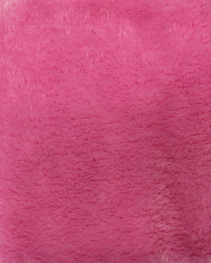 Soft Plain Cuddle Fleece Double Sided Fabric - PINK 58"- More Colours - RA73