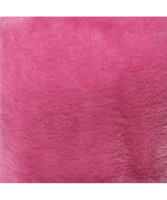 Soft Plain Cuddle Fleece Double Sided Fabric - PINK 58"- More Colours - RA73