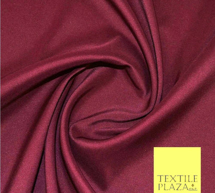 Silky Duchess Satin Fabric Prom Bridal Wedding Dress - MAROON - 58" - SD120