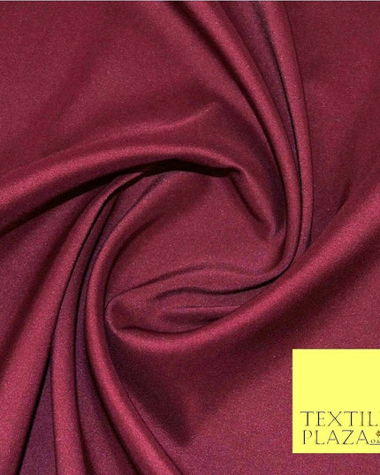 Silky Duchess Satin Fabric Prom Bridal Wedding Dress - MAROON - 58" - SD120