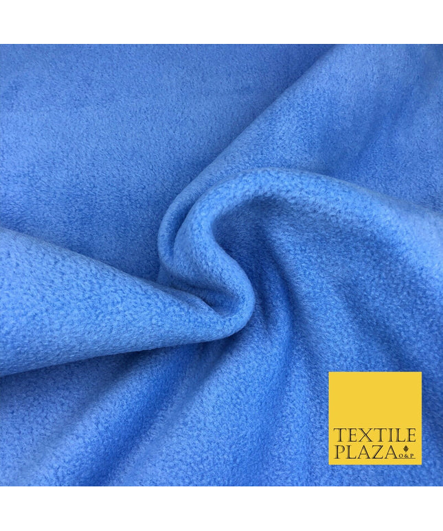 Plain BLUE Premium Antipill Soft Polar Fleece Baby Kids Blanket 150cm R972