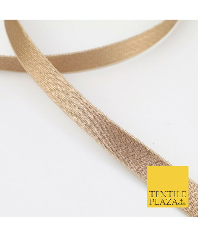 COPPER BROWN 18 Mtr Plain Woven Satin Ribbon 13mm Trimming Border Lace X276