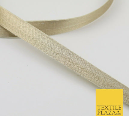 LIGHT GOLD 18 Mtr Plain Woven Satin Ribbon 13mm Trimming Border Lace X274