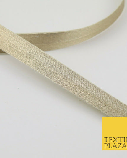LIGHT GOLD 18 Mtr Plain Woven Satin Ribbon 13mm Trimming Border Lace X274