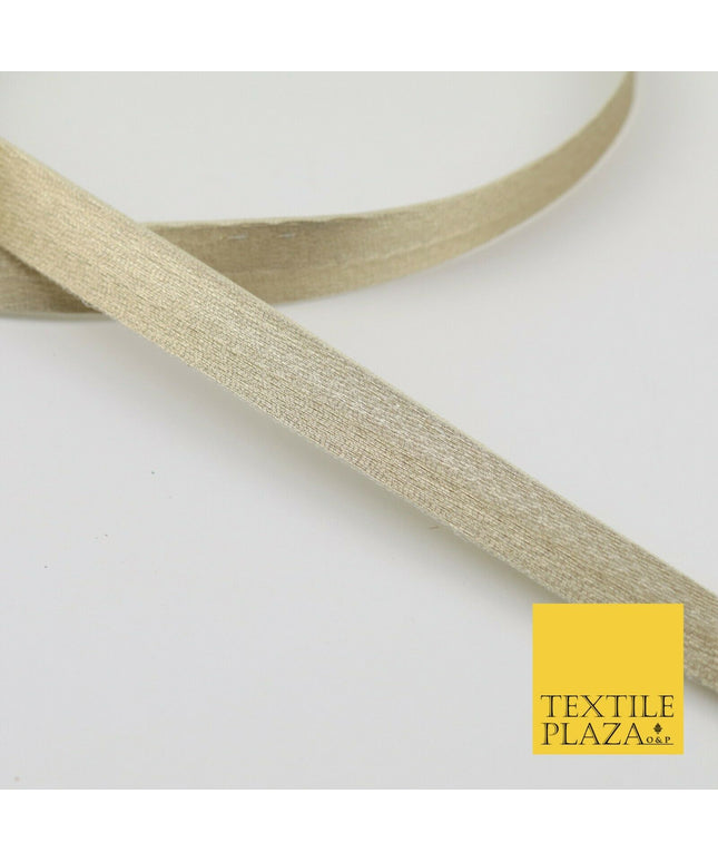 LIGHT GOLD 18 Mtr Plain Woven Satin Ribbon 13mm Trimming Border Lace X274