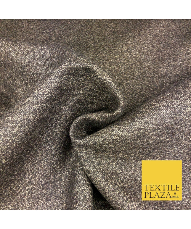 Brown Marl Static Premium Polyester Wool Fabric Material Soft Craft Dress Q968