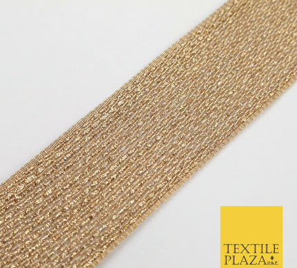 Gold Glitter Sparkle Lines Trimming Border Ribbon Indian Ethnic Trim Lace X279