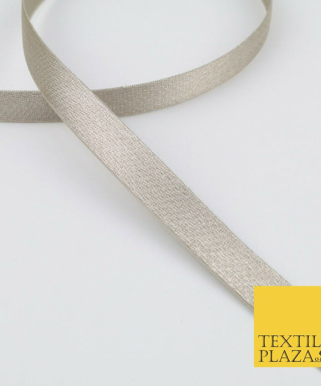 STONE GOLD 18 Mtr Plain Woven Satin Ribbon 13mm Trimming Border Lace X275