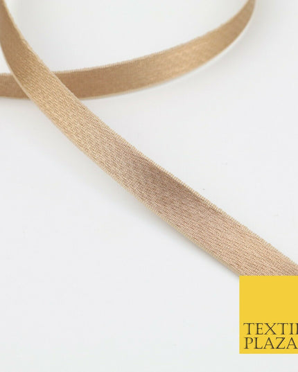 COPPER BROWN 18 Mtr Plain Woven Satin Ribbon 13mm Trimming Border Lace X276