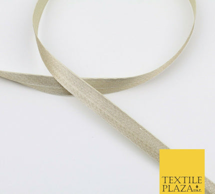 LIGHT GOLD 18 Mtr Plain Woven Satin Ribbon 13mm Trimming Border Lace X274