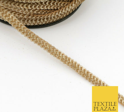Gold Glitter Double Sequin Slim Trimming Border Ribbon Indian Ethnic Trim X598