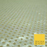 Silver Gold Circle Diamond Shimmer Metallic Foil Shiny LAME Banarsi Dress Fabric