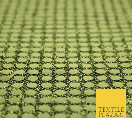 Glitzy 5mm Sequin Hologram Stretch Fabric Shiny Sparkly FancyDress Dance Costume