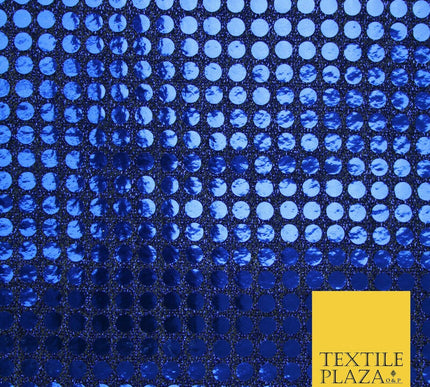 Glitzy 5mm Sequin Hologram Stretch Fabric Shiny Sparkly FancyDress Dance Costume