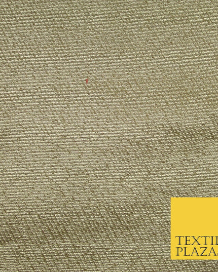 Gold Intricate Striped Shimmer Metallic Foil Shiny LAME Banarsi Dress Fabric