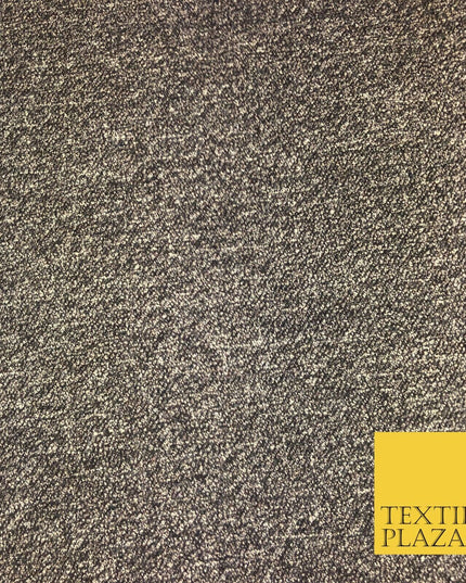Brown Marl Static Premium Polyester Wool Fabric Material Soft Craft Dress Q968