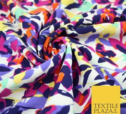 John Kaldor Abstract Small Ditsy Floral Brushstroke Polyester Dress Fabric 2635